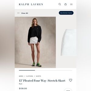 Ralph Lauren RLX Golf Skort